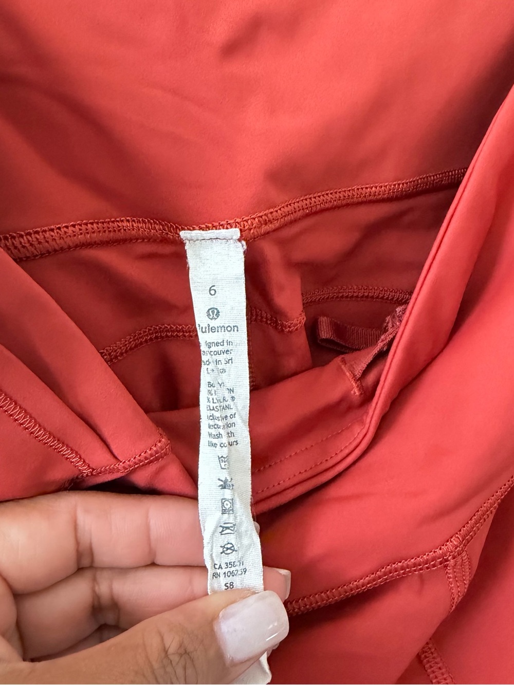 Lululemon Fast and Free Tights 25” Cayenne leggings - Picture 14 of 15